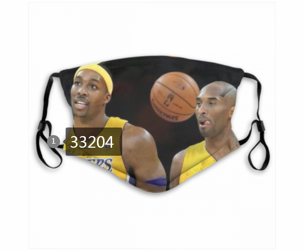 2021 NBA Los Angeles Lakers #24 kobe bryant 33204 Dust mask with filter->nba dust mask->Sports Accessory